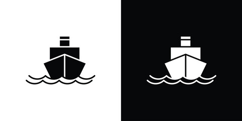 Ship icons. glyph vector icon. Vector illustration eps 10
