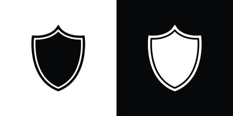 Shield icons. glyph vector icon. Vector illustration eps 10