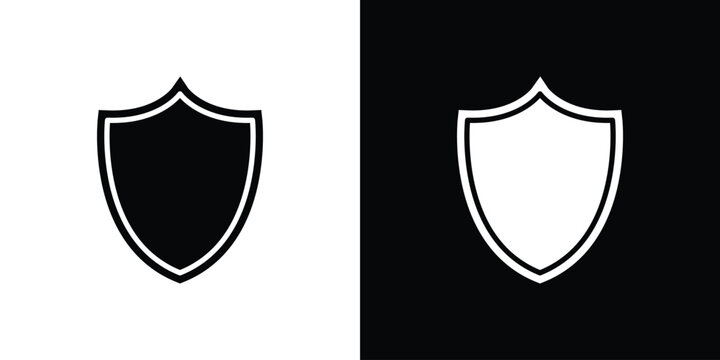 Shield icons. glyph vector icon. Vector illustration eps 10