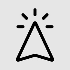 Set of Hand pointer symbol in trendy flat style. Computer mouse click cursor. Click cursor collection. Clicking finger. Hand pointer icon. Cursor 