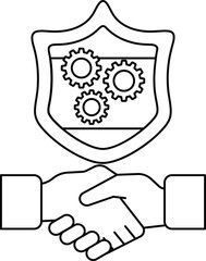 The shield is a symbol of protection