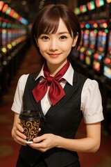パチンコ店コーヒーレディ