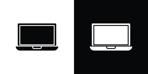 Laptop icons. glyph vector icon. Vector illustration eps 10