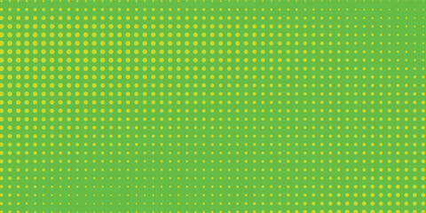 Dots halftone green color pattern gradient texture with technology digital background. Dots pop art comics with nature graphic design modern background