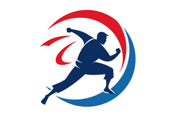 Judo Throw Silhouette Vector Logo