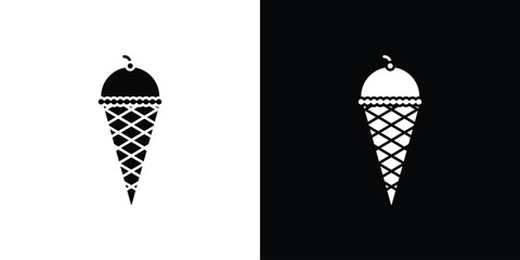Ice cream icons. glyph vector icon. Vector illustration eps 10
