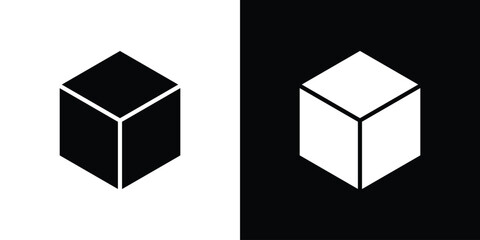 Box icons. glyph vector icon. Vector illustration eps 10