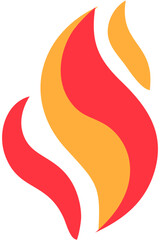 flame  fire  red flame in abstract style