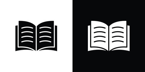 Book icons. glyph vector icon. Vector illustration eps 10