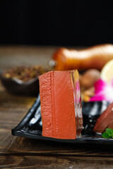 Duck Blood Tofu Traditional Chinese Cuisine Spicy Hot Pot Ingredient Nourishing Asian Food