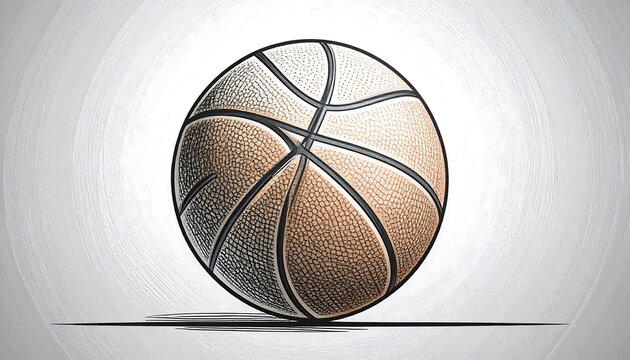Basketball Illustration - A Detailed Look at the Games Icon.