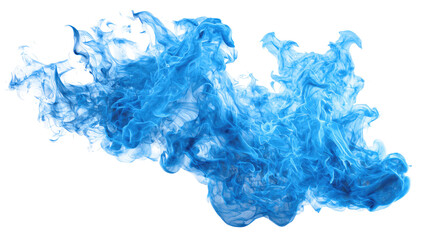 Abstract blue flames against black