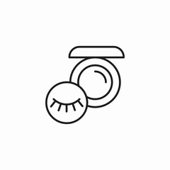 eyeshadow makeup kit icon sign vector