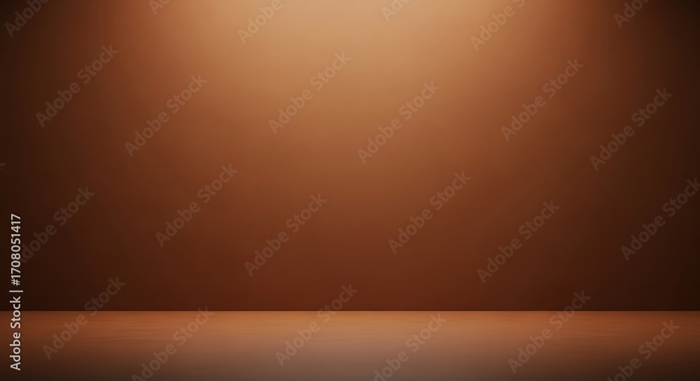 Poster abstract brown gradient background with subtle lighting.