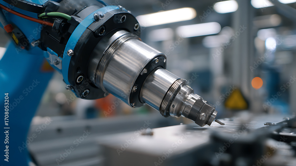 Poster ensuring precise torque application and connector placement with robotic control