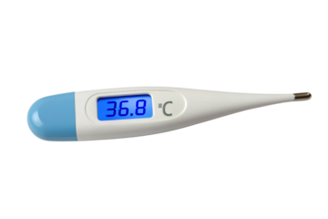 digital thermometer isolated on white