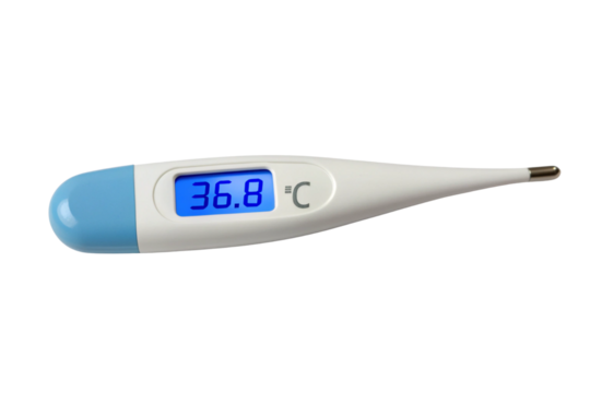 digital thermometer isolated on white