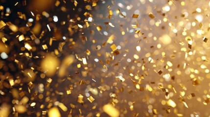 Celebratory confetti shower festive event indoor setting vibrant atmosphere close-up perspective joyful moment