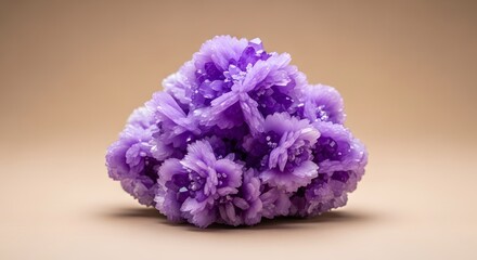 Obraz premium Stunning Purple Mineral Cluster A Rare and Beautiful Specimen