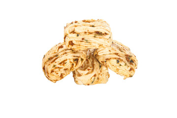 Handmade Scallion Herb Puff Pastry Buns and Rolls Artisan Baked Goods