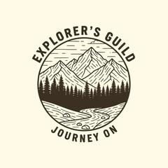 A vintage-style circular logo for an 