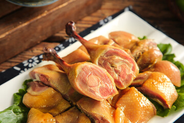 Hand-marinated Air-dried Whole Duck Slices with Secret Farmhouse Flavor Recipe Preparation