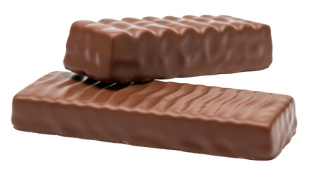Isolated chocolate bars, decadent treats stacked against a neutral backdrop for a sweet indulgence