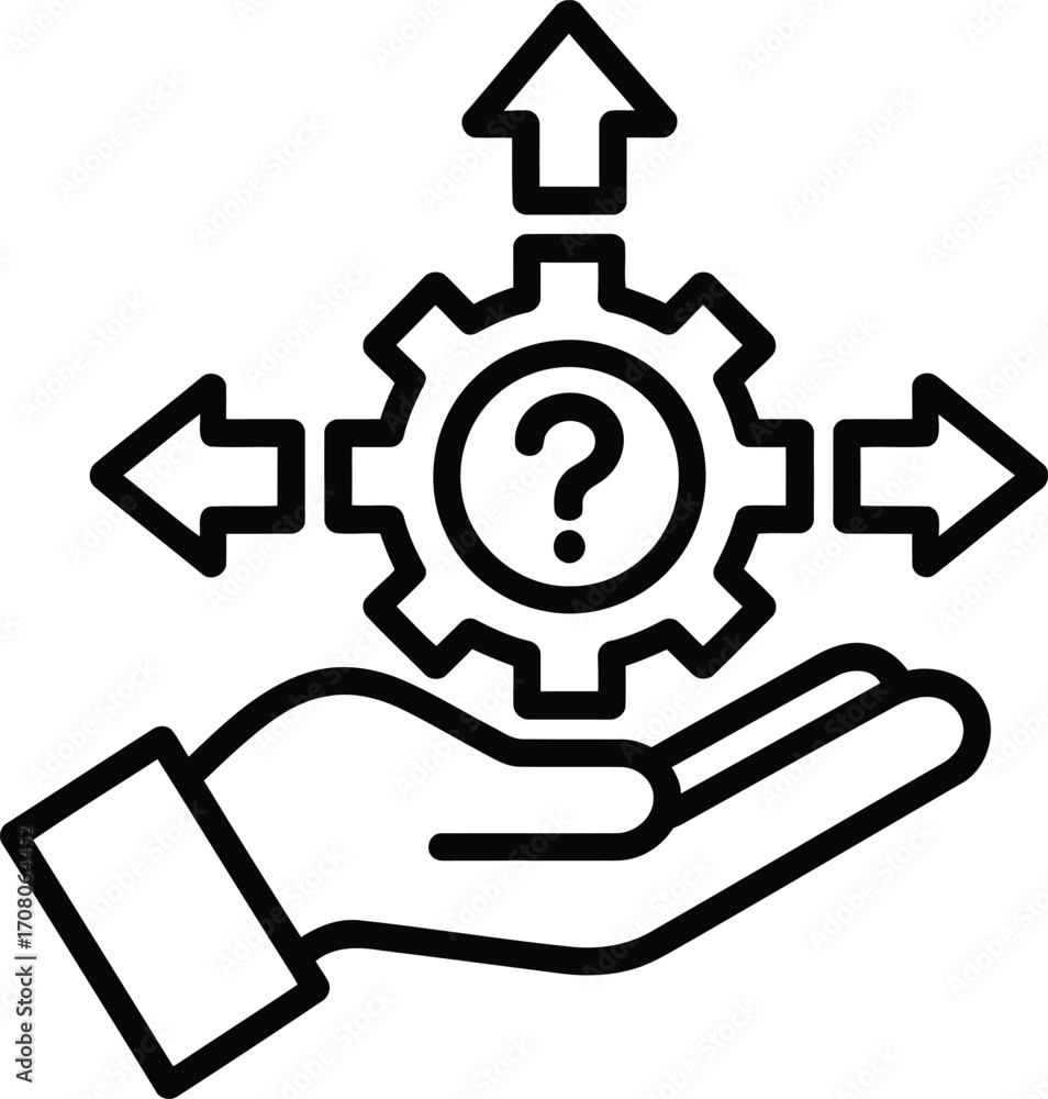 Poster a guiding hand unveiling options exploring solutions and illuminating paths amidst the complexities 
