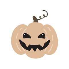 Collection of Halloween pumpkins icon. Vector illustration