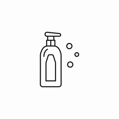 soap bottle dispenser icon sign vector