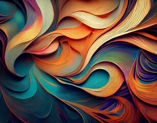 abstract sinuous pattern background