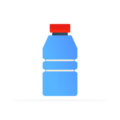 Water bottle icon, flat colored vector. Modern and minimalist design.