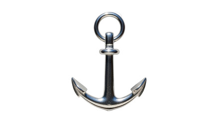 Isolated metallic anchor nautical symbol, boat safety, sea, ocean, marine life, summer