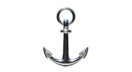Isolated metallic anchor nautical symbol, boat safety, sea, ocean, marine life, summer