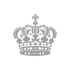 Black and White Crown Illustration
