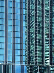 Abstract architecture,  wall of a modern office building
