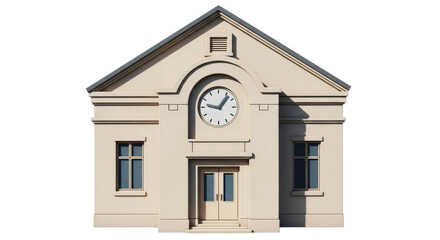 Isolated courthouse building on a background for architectural renderings and presentations