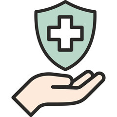 Insurance flat icon. Insurance icon suitable for web and mobile application