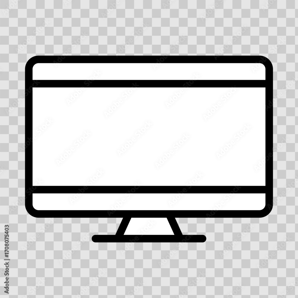 Aufkleber set of laptop vector icons on differents style. notebook screen. monitor icon for graphic design pro