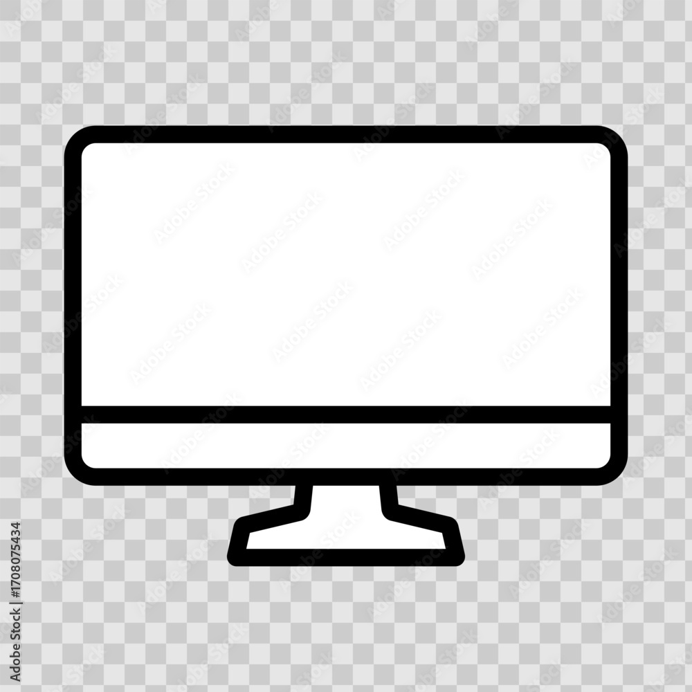 Aufkleber set of laptop vector icons on differents style. notebook screen. monitor icon for graphic design pro