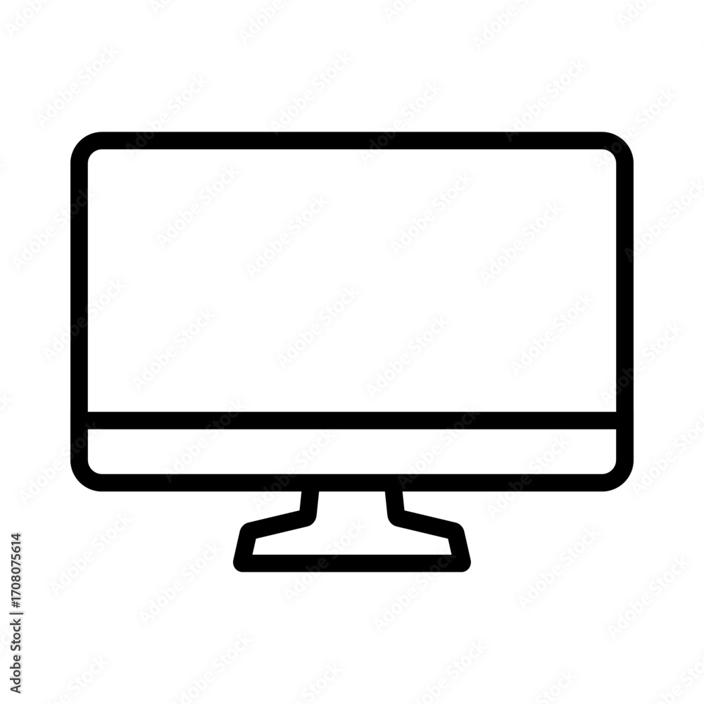 Aufkleber set of laptop vector icons on differents style. notebook screen. monitor icon for graphic design pro
