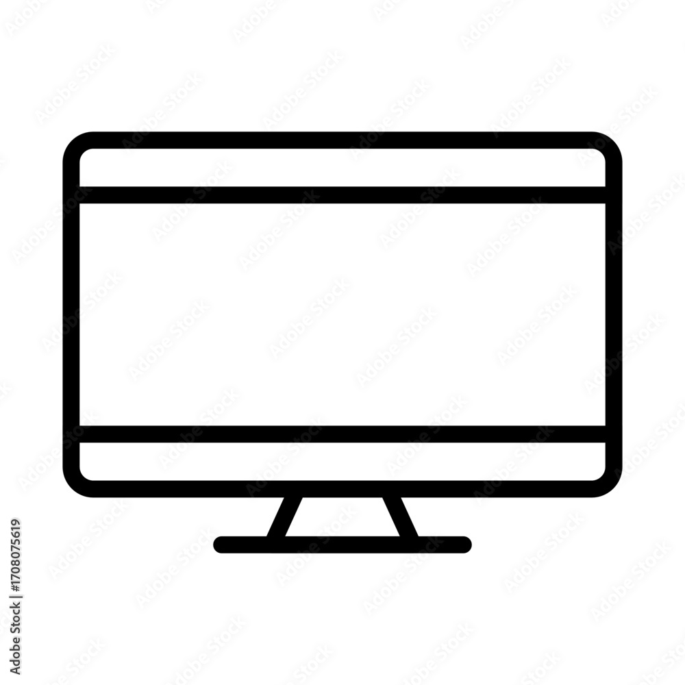 Aufkleber set of laptop vector icons on differents style. notebook screen. monitor icon for graphic design pro