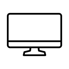 Set of laptop vector icons on differents style. Notebook screen. Monitor icon for graphic design projects. Vector illustration. Computer monitor display with blank screen isolated on white background