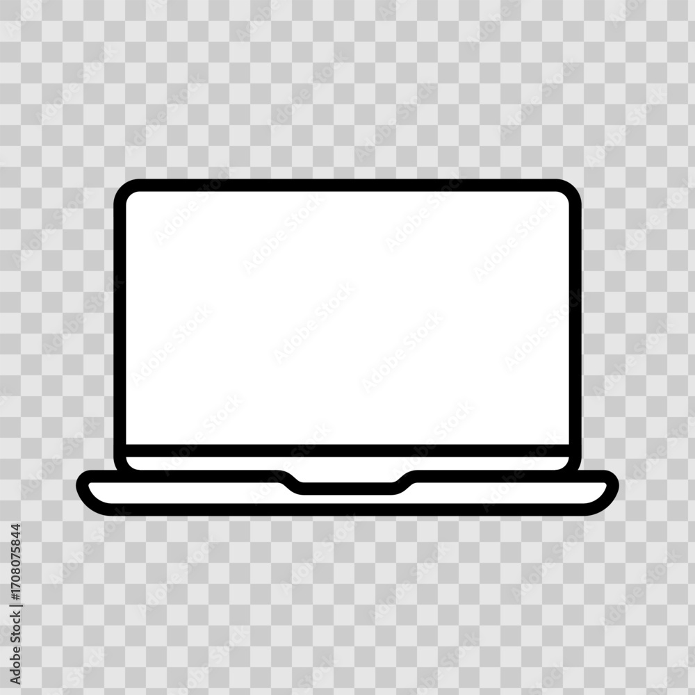 Aufkleber set of laptop vector icons on differents style with pointer or cursor icon. notebook screen. monitor