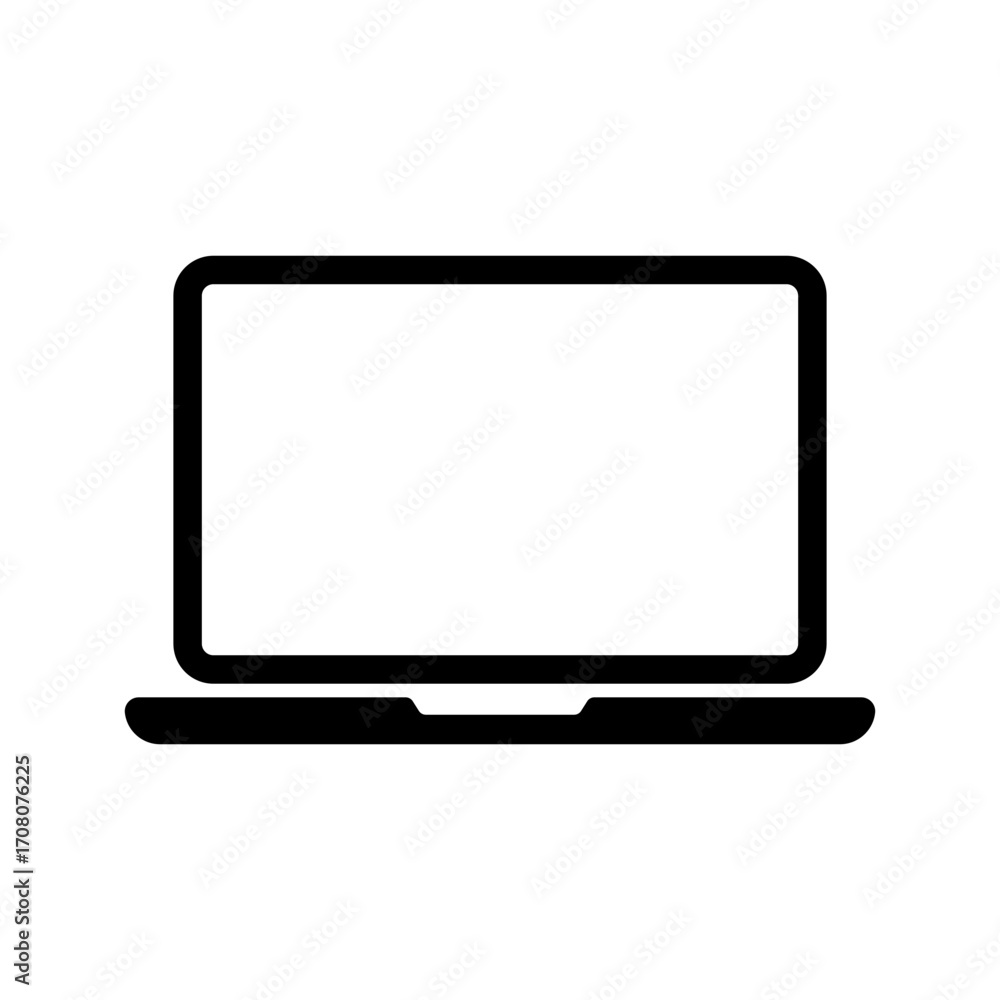 Aufkleber set of laptop vector icons on differents style with pointer or cursor icon. notebook screen. monitor