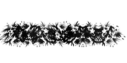 Minimal grass isolated on transparent background. Design elements PNG