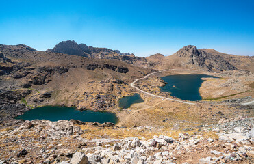 The scenic views of glacial Sat lakes, located on Cilo Mountains, which has an altitude of 3,500 meters, would become a new tourist attraction for nature lovers across the world in Hakkari, Turkey