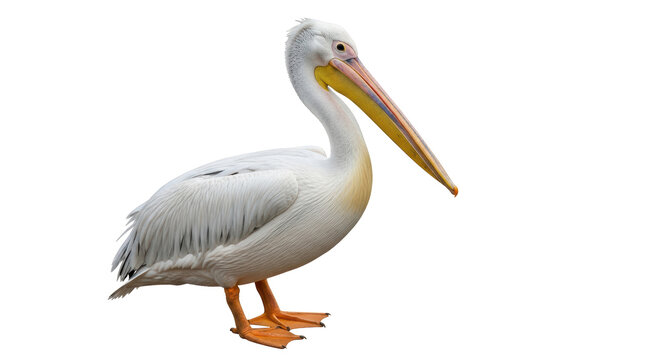 Isolated Great White Pelican