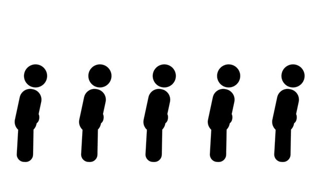 A line of people walk steadily forward in unison, symbolizing progress, solidarity, and the determined pursuit of a common goal
