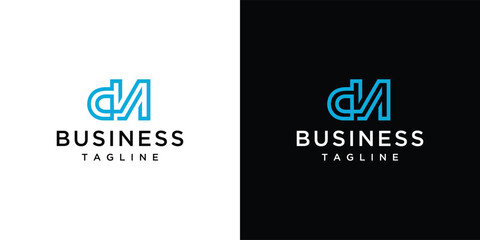 DN business letter logo design. Minimalist symbol logo created with DN letter lines.